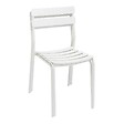 OVIALA - Chaise de terrasse en aluminium blanche - Almada - vignette