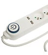 5 FIVE SIMPLY SMART - Bloc Multiprise 5 prises avec interrupteur lumineux et 2 entrées USB - vignette
