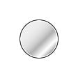 AURLANE - Miroir salle de bain ROND avec éclairage LED et contour noir - Diam 50cm - vignette