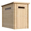 TIMBELA - Abri de jardin en bois - H198 x l239 x L144 cm / 2.63 m2 AVEC SOL TRAITÉ - M306A+M306G - vignette