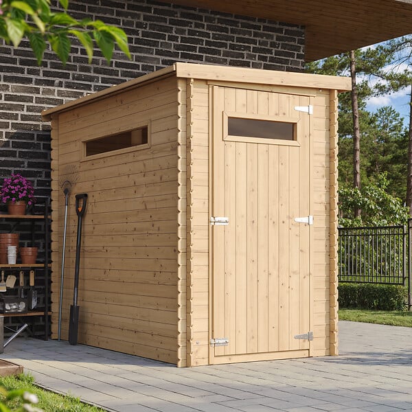 TIMBELA - Abri de jardin en bois - H198 x l239 x L144 cm / 2.63 m2 - M306A - large