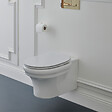 JACOB DELAFON - Cuvette WC suspendu sans bride Cléo 1889 avec abattant frein de chute extra-plat déclipsable - vignette