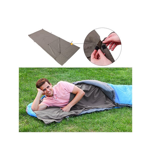 KINGCAMP - Drap de camping - En coton - Sac de transport inclus - large