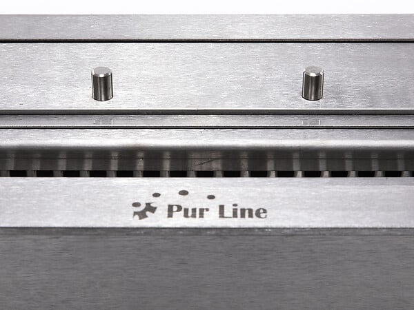 PURLINE - Grand bloc de combustion avec fibre céramique et régulateur de flamme - large