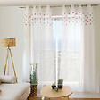 C MA DECO - Voilage cœur rouge - L.140 x H.240cm - vignette
