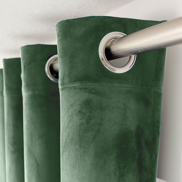 C MA DECO - Rideau velours CALIN - Vert argile - L.140xH.260cm - large