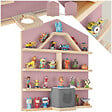 TECTAKE - Étagère murale Mylittle Story pour jusqu'à 50 Tonies rose - vignette