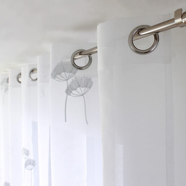 C MA DECO - Voilage COSMOS à œillets - Blanc - L.140xH.240cm - large