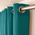 C MA DECO - Rideau microfibre ZOE - Bleu canard - L.140xH.240cm - vignette