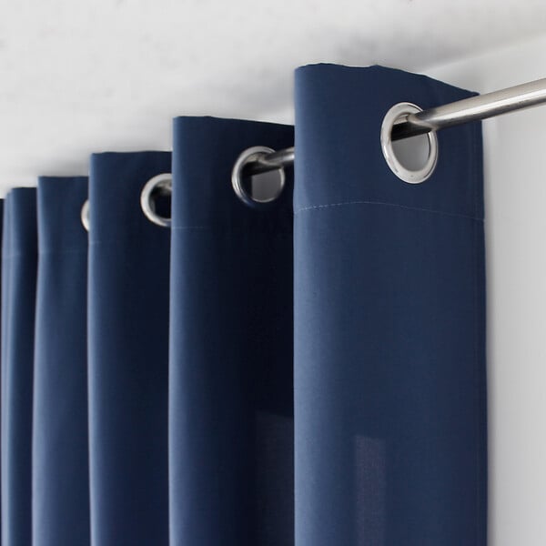 C MA DECO - Rideau microfibre ZOE - Bleu marine - L.140xH.240cm - large