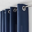 C MA DECO - Rideau microfibre ZOE - Bleu marine - L.140xH.240cm - vignette