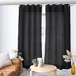 C MA DECO - Rideau en microfibre - Œillets - Noir - 140x240cm - vignette