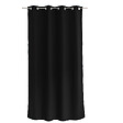 C MA DECO - Rideau en microfibre - Œillets - Noir - 140x240cm - vignette