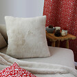 C MA DECO - Coussin déco RABBIT effet fourrure - vignette