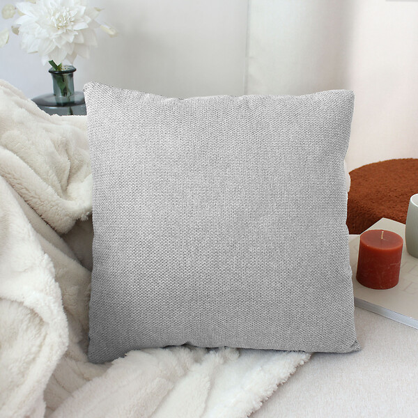 C MA DECO - Coussin déhoussable chenillé - large