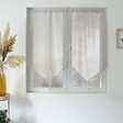 C MA DECO - Paire de vitrages LOUNA - Lin et polyester - vignette