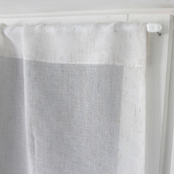 C MA DECO - Paire de vitrages LOUNA - Lin et polyester - large