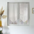 C MA DECO - Paire de vitrages LOUNA - Tissé lin et polyester - vignette