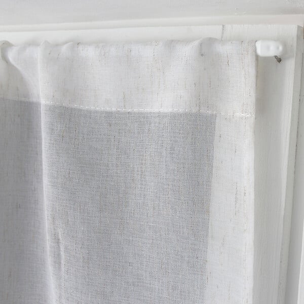 C MA DECO - Paire de vitrages LOUNA - Tissé lin et polyester - large
