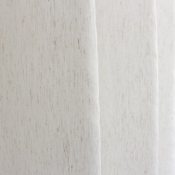C MA DECO - Paire de vitrages LOUNA - Tissé lin et polyester - large