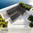 TECTAKE - 7 Places canapé de jardin lounge en rotin marron naturel salon rotin résine tressée stable rembourrage déperlant - vignette