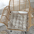C MA DECO - Galette de chaise piquée NATURA - Coton recyclé - vignette