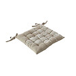C MA DECO - Galette de chaise piquée NATURA - Coton recyclé - vignette