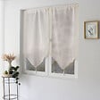 C MA DECO - Paire de vitrages LOUNA - Écru - L.60xH.90cm - vignette