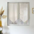 C MA DECO - Paire de vitrages LOUNA - Écru - L.60xH.90cm - vignette