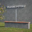 MON MARCHE DECO - Platine pour poteau de clôture PVC PRO 100 cm - vignette