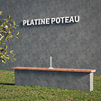 MON MARCHE DECO - Platine pour poteau de clôture PVC SLIM 30 cm - vignette