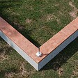 MON MARCHE DECO - Platine pour poteau de clôture PVC SLIM 30 cm - vignette