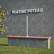 MON MARCHE DECO - Platine pour poteau de clôture PVC SLIM 100 cm - vignette