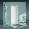 COULICOOL - Bloc-Porte Blanc Laqué Plane H. 204 x l. 83 cm - Poussant Gauche - vignette