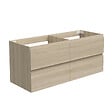 AICA SANITAIRE - AICA Meuble de salle de bain chêne 120cm, suspendu avec 4 tiroirs - vignette