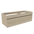 AICA SANITAIRE - AICA Meuble de salle de bain 120cm à double porte, suspendu, Chêne - vignette