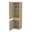 AICA SANITAIRE - AICA Ensemble meuble Chêne et vasque L.79cm 2 tiroirs + colonne haut + lavabo + miroir - vignette