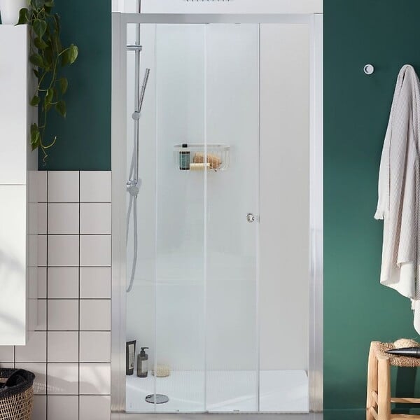 JACOB DELAFON - Receveur douche Ipso 100 x 80 + paroi coulissante niche + bonde - large