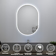 AICA SANITAIRE - Ensemble meubles Salle de Bain 80cm vasque + miroir lumineux Chêne Wotan - vignette