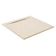 COSYNEO - Receveur de douche en pierre naturelle extra plat à poser 90x90cm - beige marbre - ORIGINE - vignette