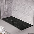 COSYNEO - Receveur de douche en pierre naturelle extra plat à poser 70x90cm - blanc et noir marbre - ORIGINE - vignette