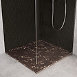 COSYNEO - Receveur de douche en pierre naturelle extra plat à poser 80x80cm - marron marbre - ORIGINE - vignette