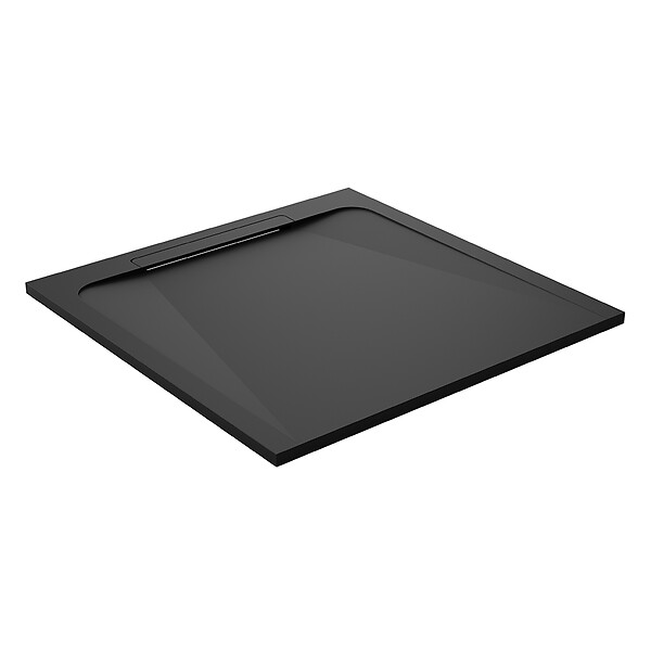 COSYNEO - Receveur de douche en pierre naturelle extra plat à poser 80x80cm - noir - ORIGINE - large