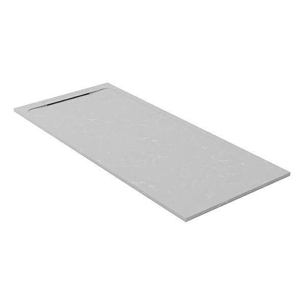 COSYNEO - Receveur de douche en pierre naturelle extra plat à poser 70x110cm - gris marbre - ORIGINE - large