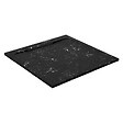 COSYNEO - Receveur de douche en pierre naturelle extra plat à poser 80x80cm - blanc et noir marbre - ORIGINE - vignette
