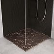 COSYNEO - Receveur de douche en pierre naturelle extra plat à poser 70x70cm - marron marbre - ORIGINE - vignette