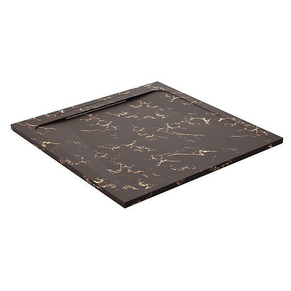 COSYNEO - Receveur de douche en pierre naturelle extra plat à poser 70x70cm - marron marbre - ORIGINE - large