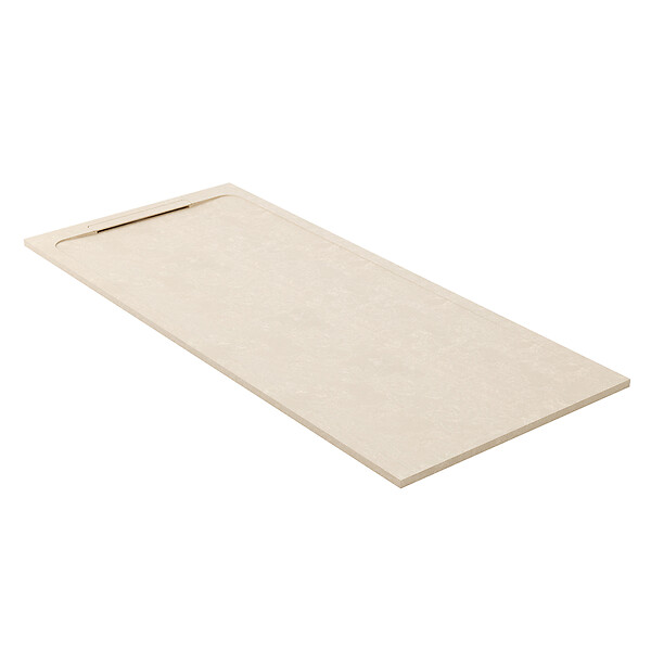 COSYNEO - Receveur de douche en pierre naturelle extra plat à poser 90x200cm - beige marbre - ORIGINE - large