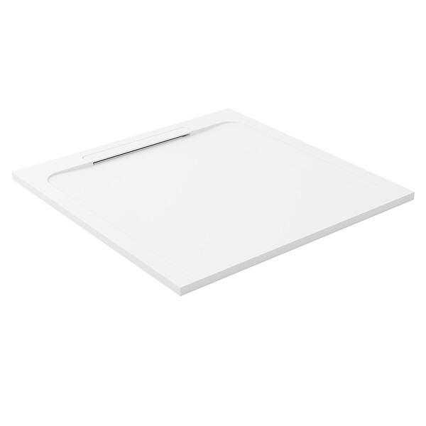 COSYNEO - Receveur de douche en pierre naturelle extra plat à poser 80x80cm - blanc - ORIGINE - large