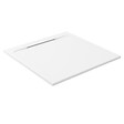 COSYNEO - Receveur de douche en pierre naturelle extra plat à poser 80x80cm - blanc - ORIGINE - vignette
